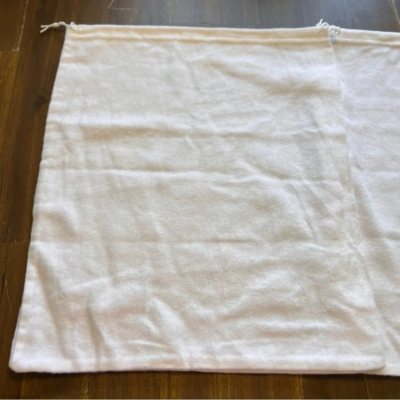 Moncler Dust Bag Bundle Set Of 2 Drawstring Bag Travel Protective Cases White - Picture 6 of 7